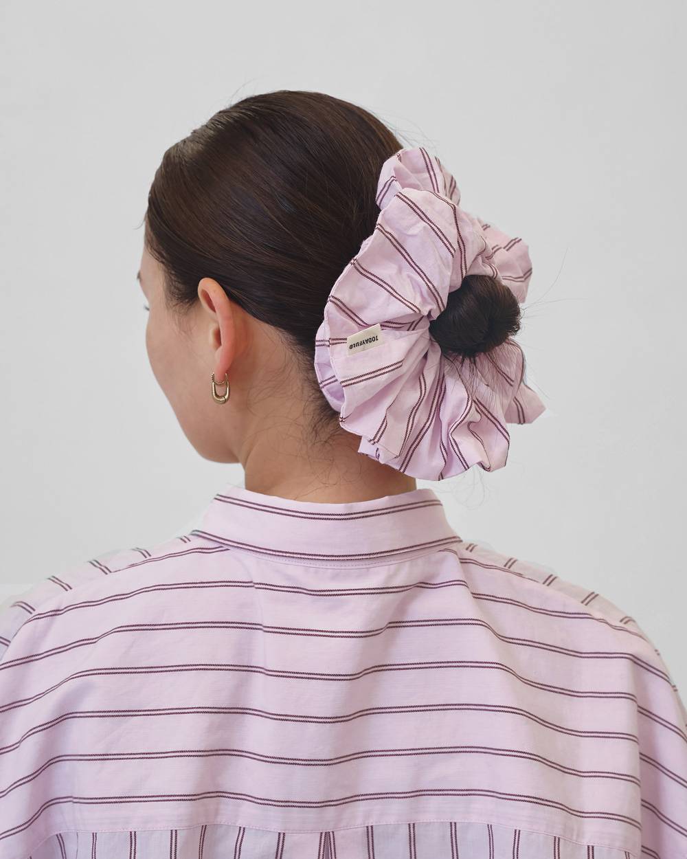 Stripe Chouchou Stripe Chouchou,ストライプシュシュ,12611016,シュシュ,ヘアアクセ,アクセサリー,ヘアゴム,todayful,トゥデイフル,lifes,吉田怜香,26ss