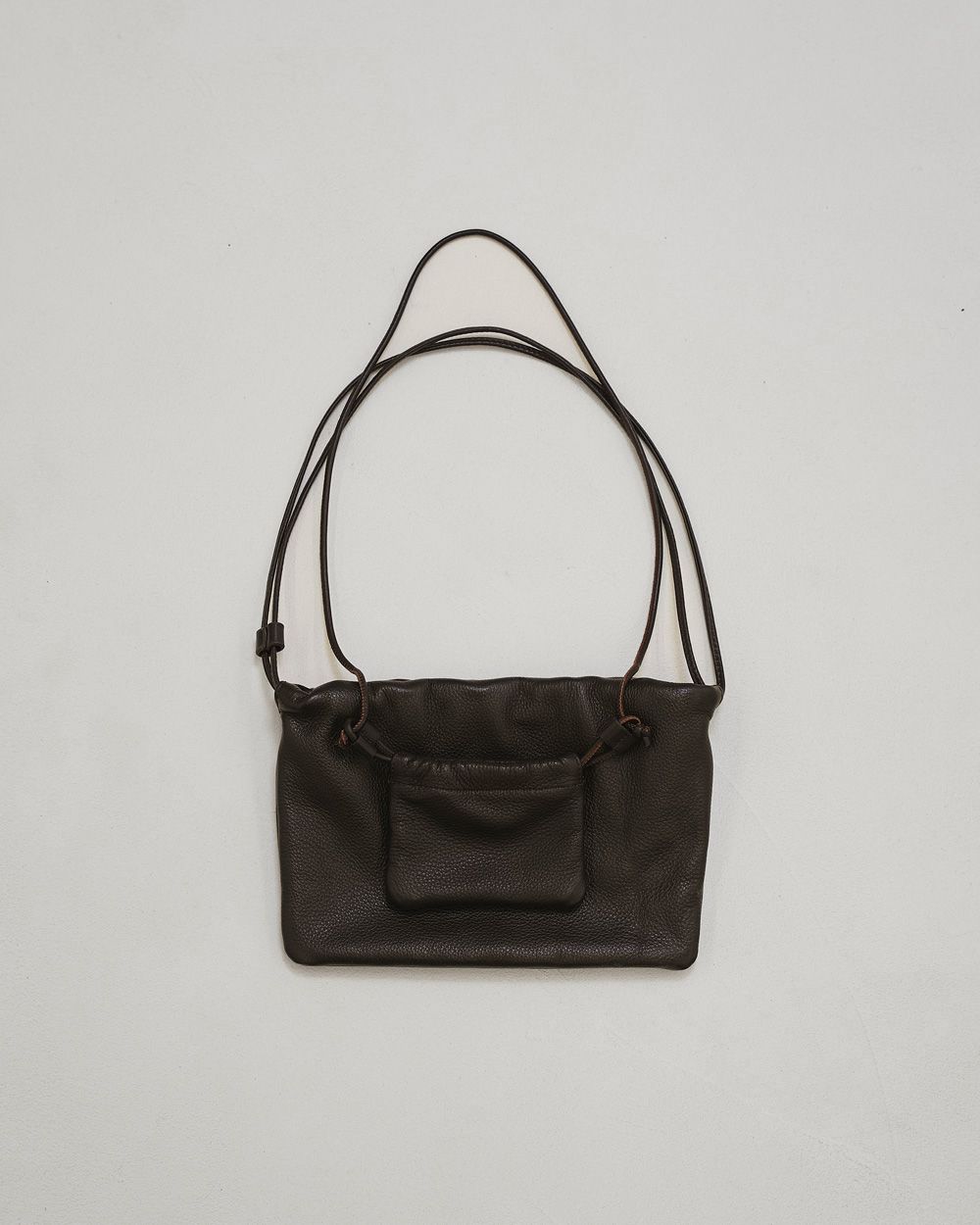 Drawstring Leather Bag Drawstring Leather Bag,ドローストリングレザーバッグ,12611020,ドローストリングバッグ,レザーバッグ,バッグ,鞄,todayful,トゥデイフル,lifes,吉田怜香,26ss
