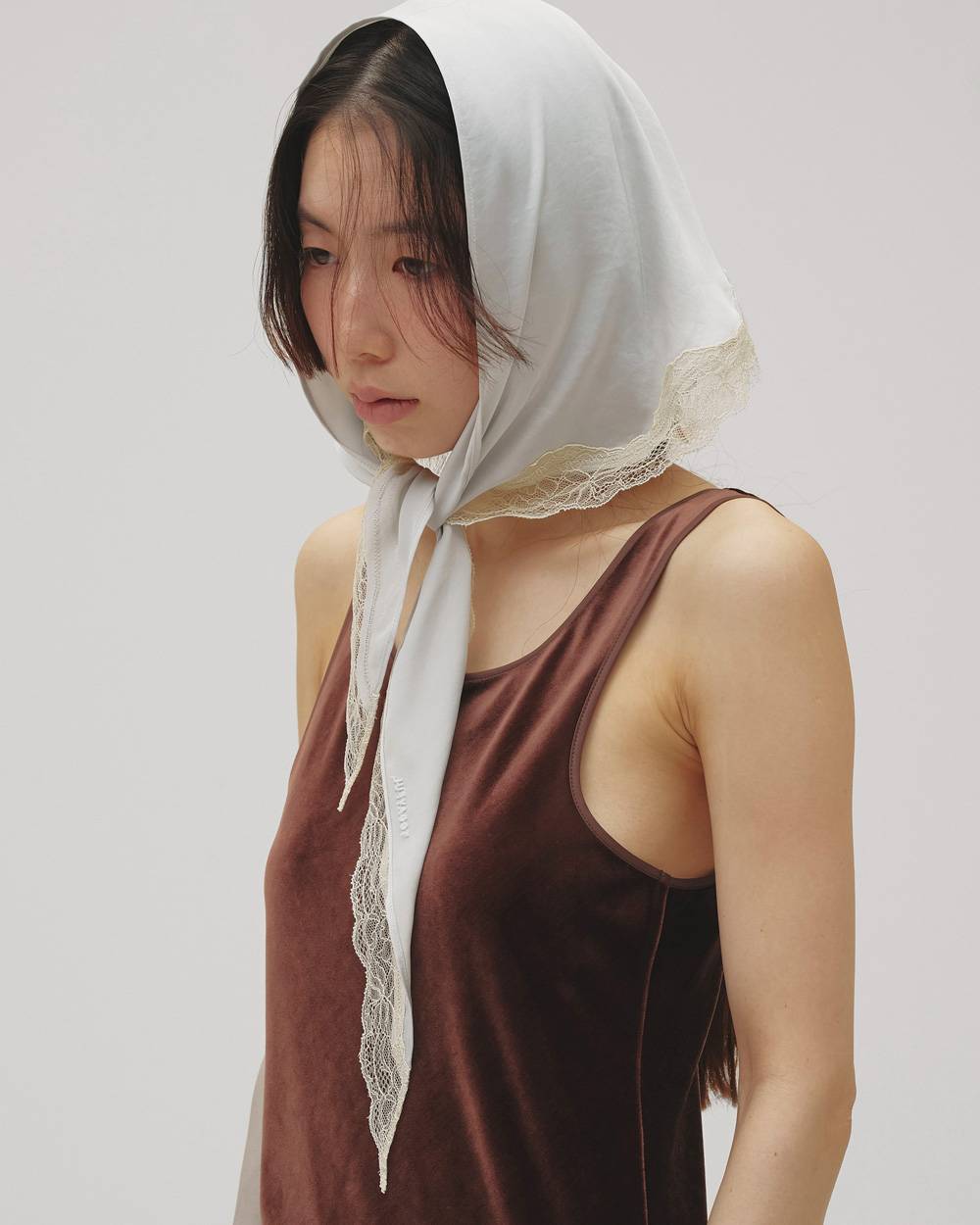 Satin Lace Scarf Satin Lace Scarf,サテンレーススカーフ,12611027,サテン,レーススカーフ,スカーフ,レース,アクセサリー,todayful,トゥデイフル,lifes,吉田怜香,26aw