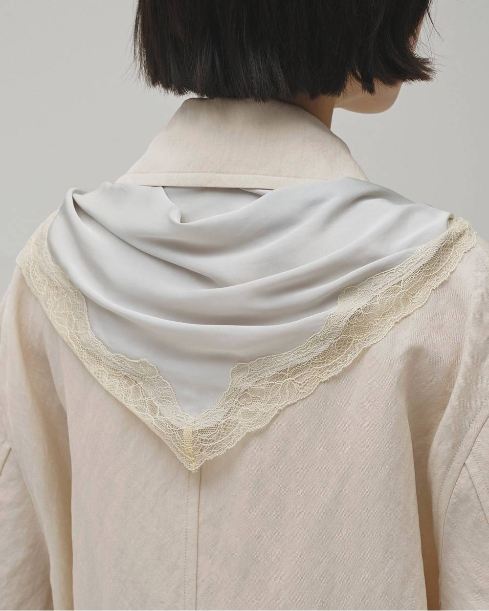 Satin Lace Scarf Satin Lace Scarf,サテンレーススカーフ,12611027,サテン,レーススカーフ,スカーフ,レース,アクセサリー,todayful,トゥデイフル,lifes,吉田怜香,26aw