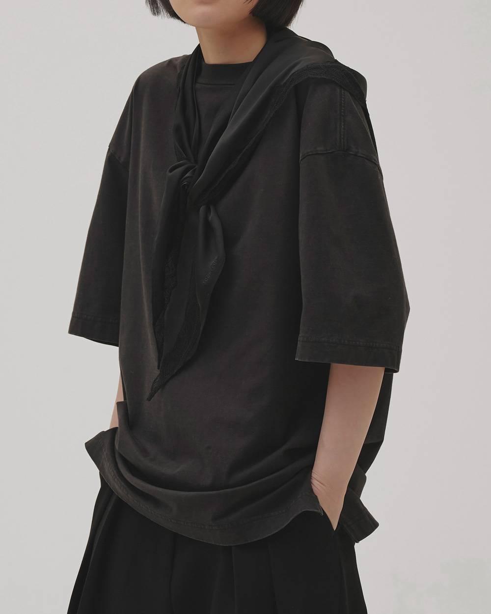 Satin Lace Scarf Satin Lace Scarf,サテンレーススカーフ,12611027,サテン,レーススカーフ,スカーフ,レース,アクセサリー,todayful,トゥデイフル,lifes,吉田怜香,26aw