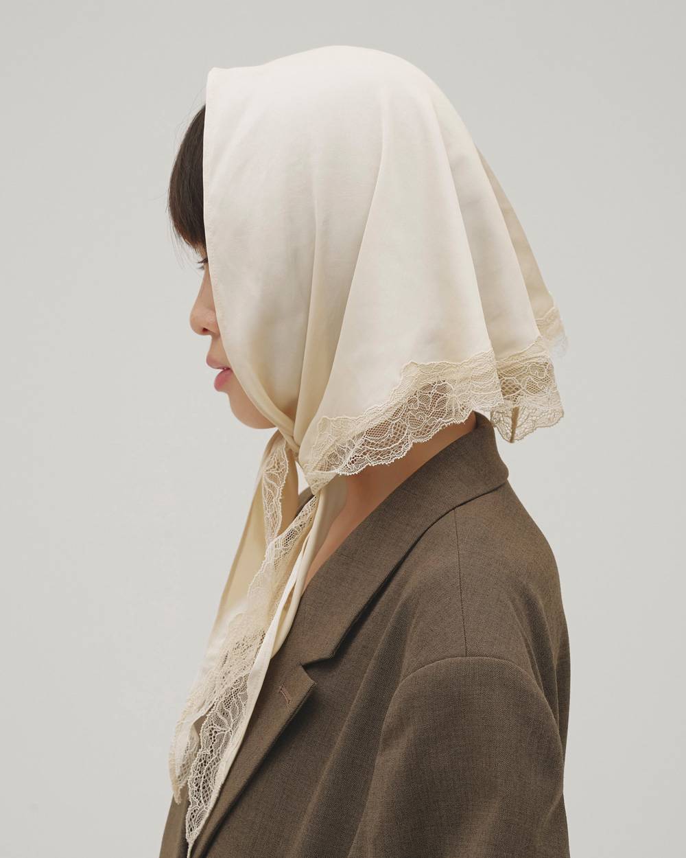 Satin Lace Scarf Satin Lace Scarf,サテンレーススカーフ,12611027,サテン,レーススカーフ,スカーフ,レース,アクセサリー,todayful,トゥデイフル,lifes,吉田怜香,26aw