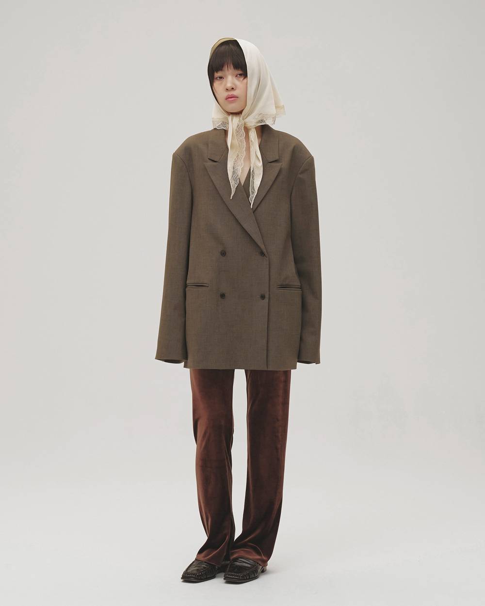 Satin Lace Scarf Satin Lace Scarf,サテンレーススカーフ,12611027,サテン,レーススカーフ,スカーフ,レース,アクセサリー,todayful,トゥデイフル,lifes,吉田怜香,26aw