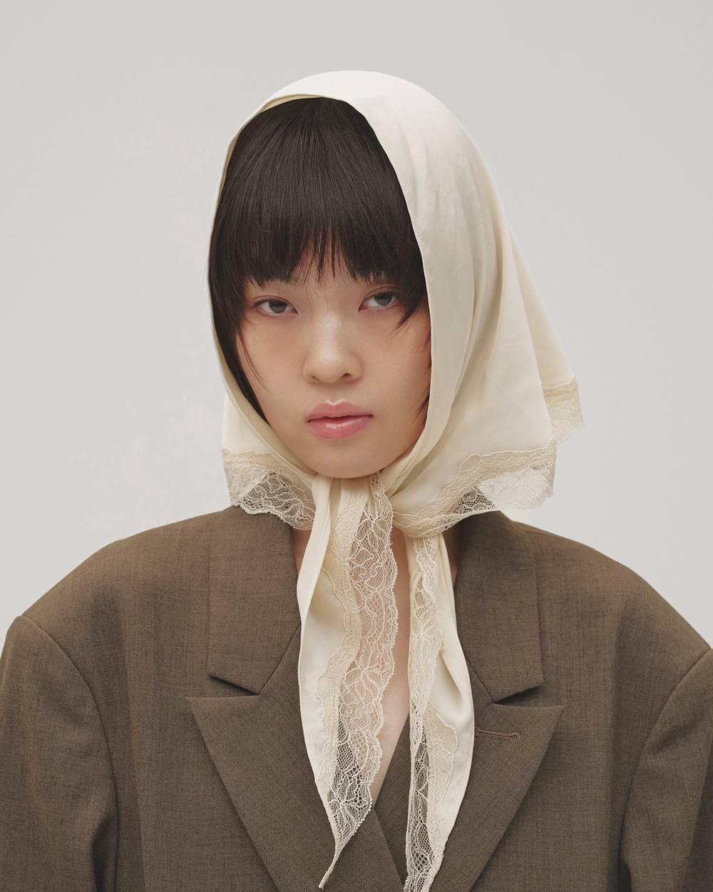 Satin Lace Scarf Satin Lace Scarf,サテンレーススカーフ,12611027,サテン,レーススカーフ,スカーフ,レース,アクセサリー,todayful,トゥデイフル,lifes,吉田怜香,26aw