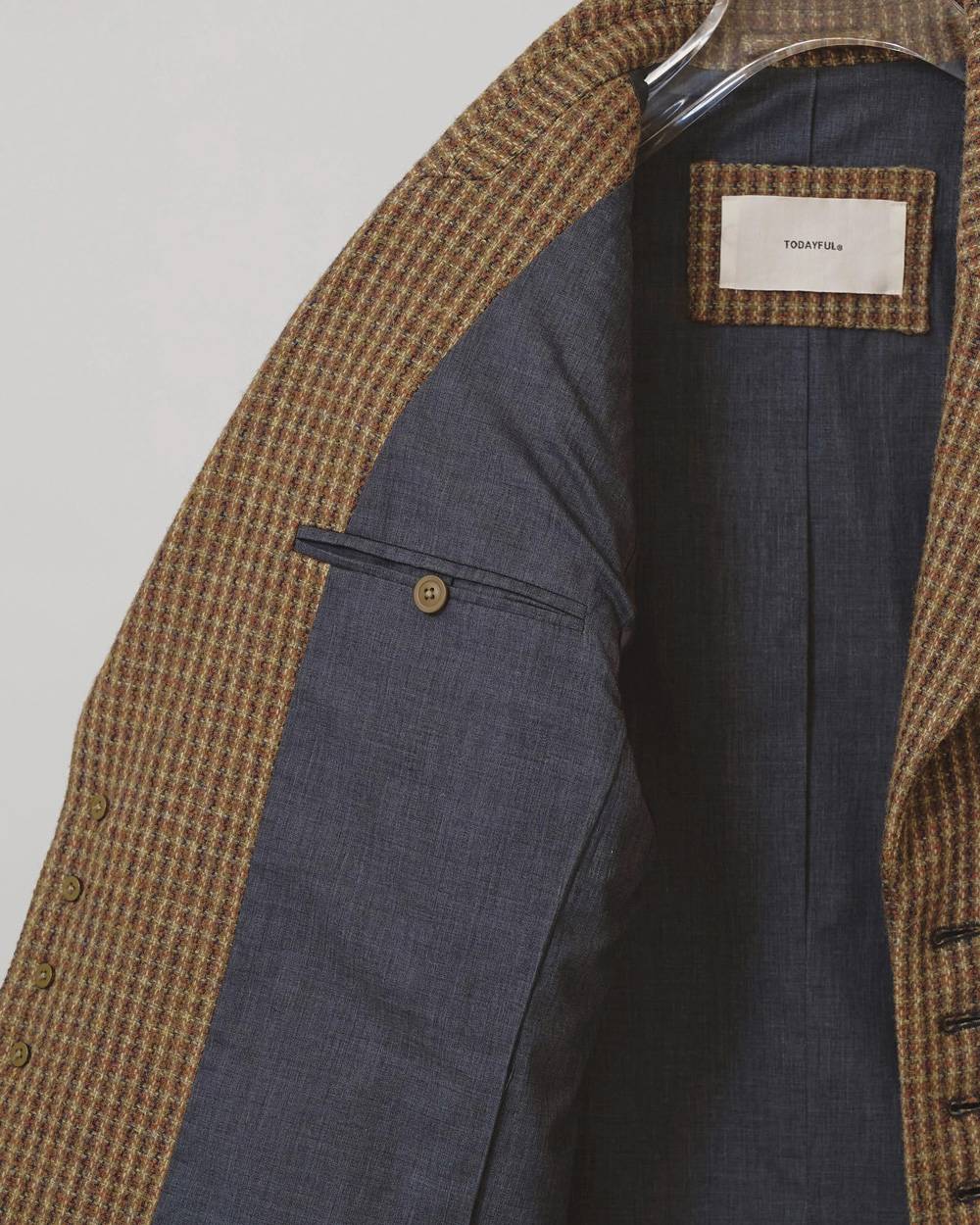 Wool100% Check Jacket Wool100% Check Jacket,ウール100%チェックジャケット,12620101,ジャケット,チェックジャケット,ウール100%,ウールジャケット,アスター,todayful,トゥデイフル,lifes,吉田怜香,26aw