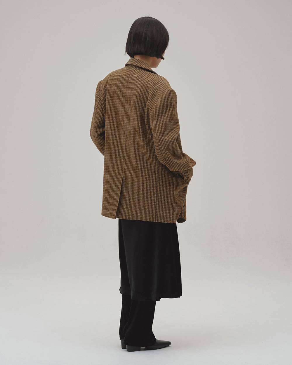 Wool100% Check Jacket Wool100% Check Jacket,ウール100%チェックジャケット,12620101,ジャケット,チェックジャケット,ウール100%,ウールジャケット,アスター,todayful,トゥデイフル,lifes,吉田怜香,26aw