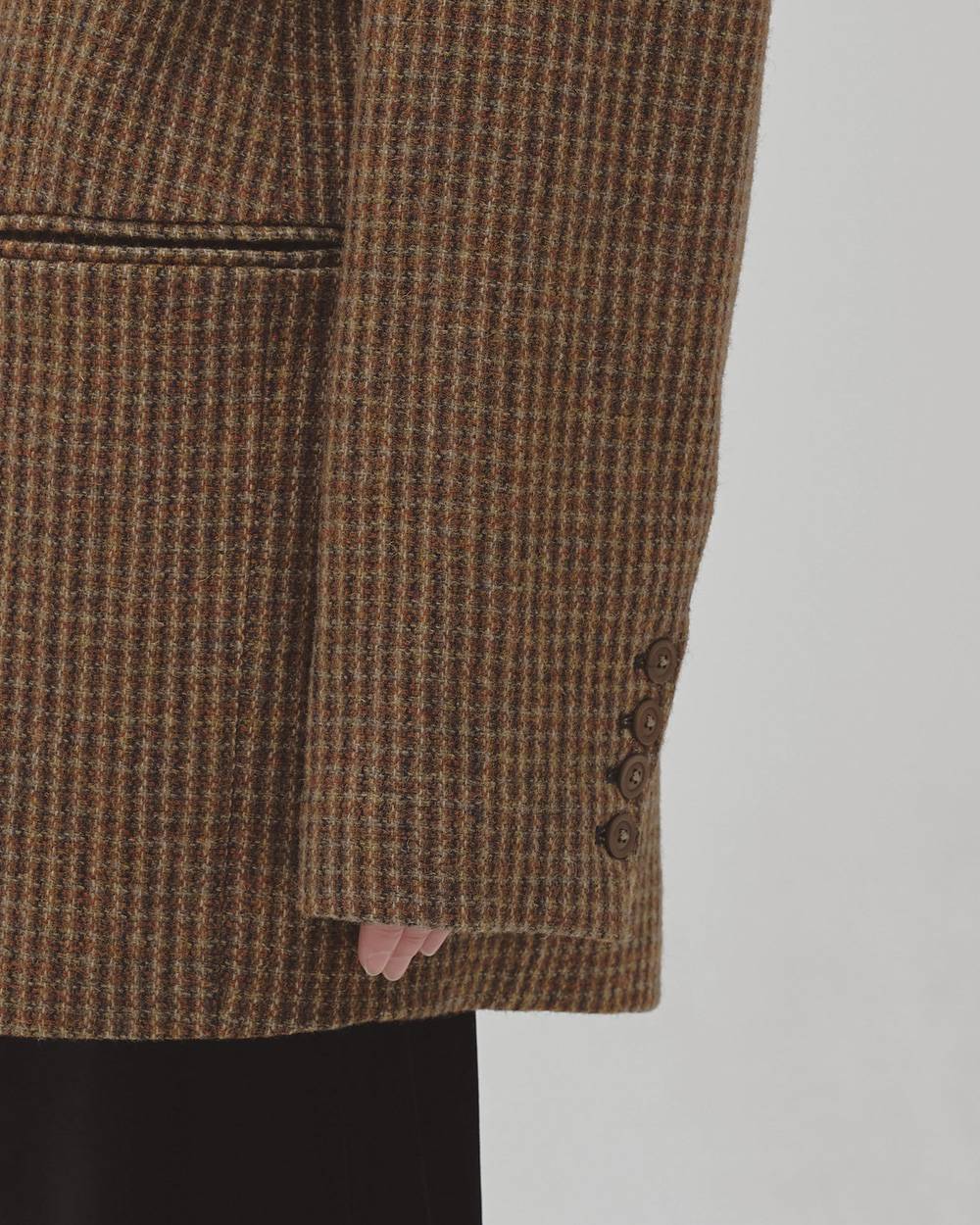 Wool100% Check Jacket Wool100% Check Jacket,ウール100%チェックジャケット,12620101,ジャケット,チェックジャケット,ウール100%,ウールジャケット,アスター,todayful,トゥデイフル,lifes,吉田怜香,26aw