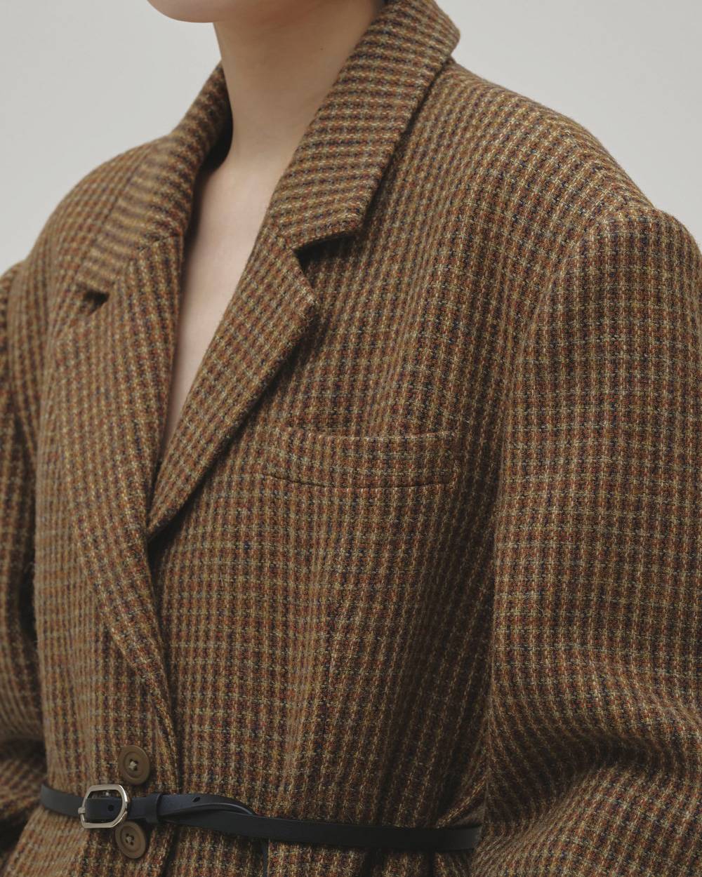 Wool100% Check Jacket Wool100% Check Jacket,ウール100%チェックジャケット,12620101,ジャケット,チェックジャケット,ウール100%,ウールジャケット,アスター,todayful,トゥデイフル,lifes,吉田怜香,26aw