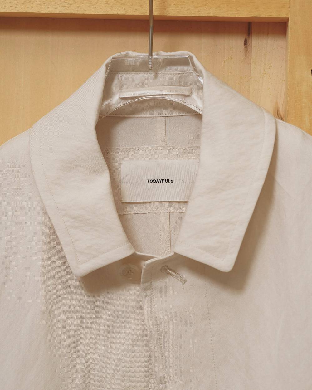 Soutiencollar Washed Jacket Soutiencollar Washed Jacket,ステンカラーウォッシュドジャケット,12620104,ステンカラー,ジャケット,ウォッシュドジャケット,アウター,todayful,トゥデイフル,lifes,吉田怜香,26aw