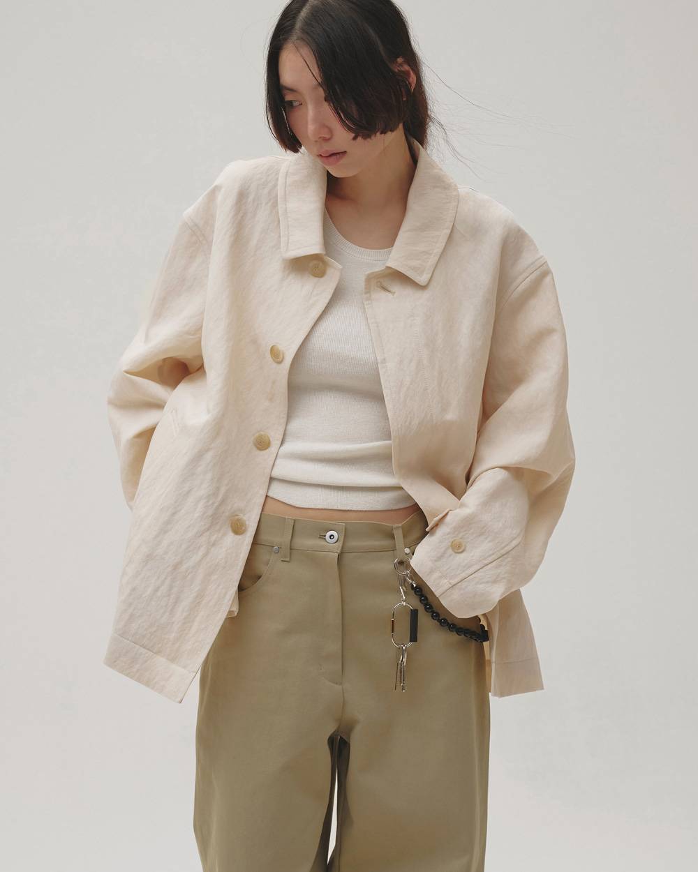 Soutiencollar Washed Jacket Soutiencollar Washed Jacket,ステンカラーウォッシュドジャケット,12620104,ステンカラー,ジャケット,ウォッシュドジャケット,アウター,todayful,トゥデイフル,lifes,吉田怜香,26aw