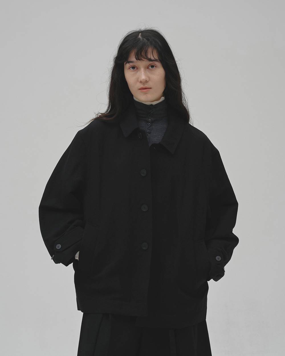 Soutiencollar Washed Jacket Soutiencollar Washed Jacket,ステンカラーウォッシュドジャケット,12620104,ステンカラー,ジャケット,ウォッシュドジャケット,アウター,todayful,トゥデイフル,lifes,吉田怜香,26aw