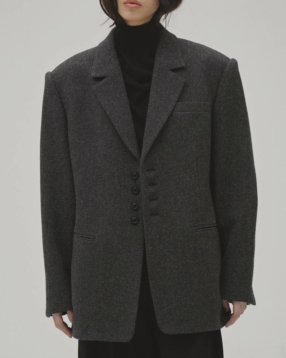Wool100% Over Jacket Wool100% Over Jacket,ウール100%オーバージャケット,12620105,ウール100%,オーバージャケット,ジャケット,アウター,セットアップ,todayful,トゥデイフル,lifes,吉田怜香,26aw