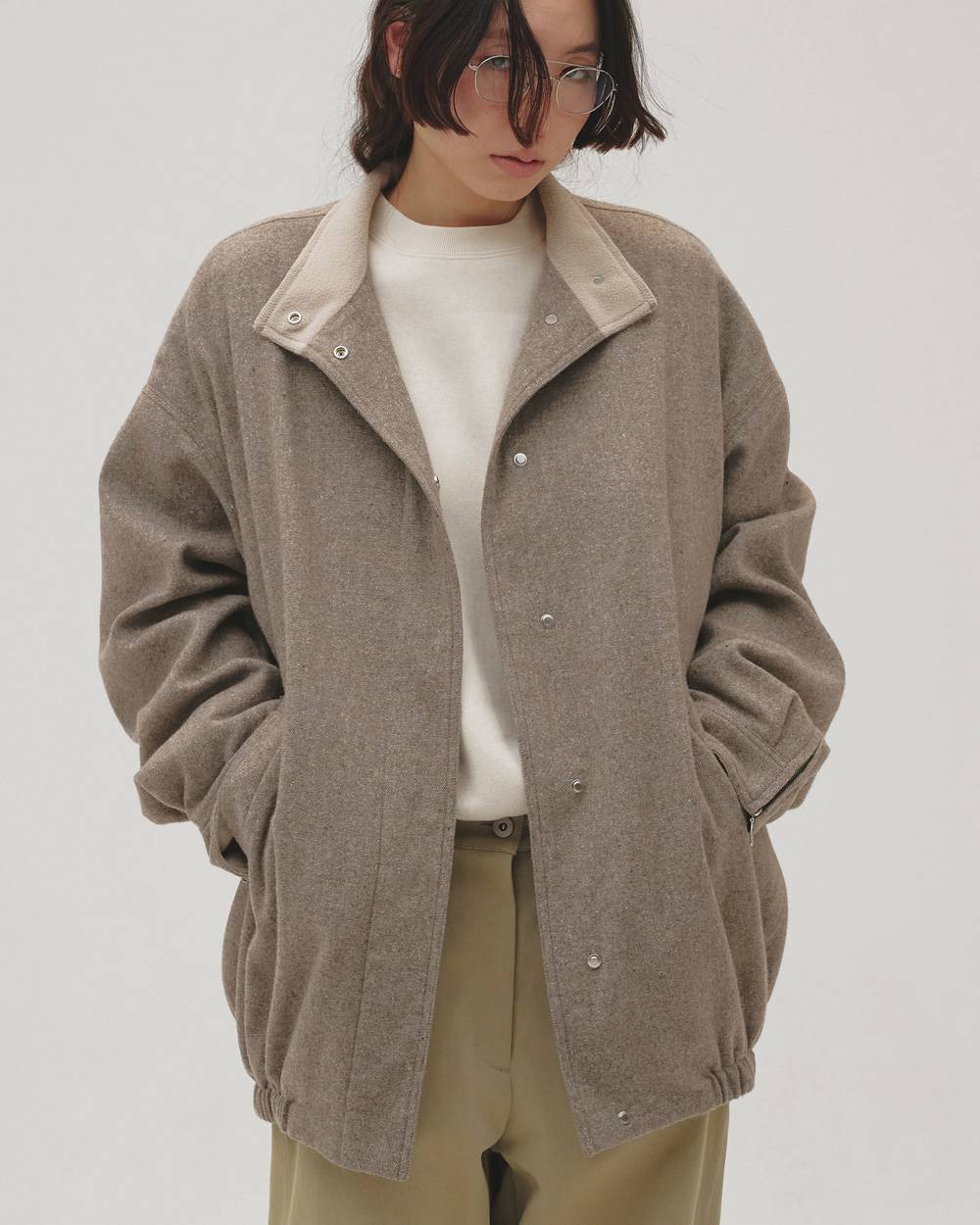 Silknep Tweed Blouson Silknep Tweed Blouson,シルクネップツイードブルゾン,12620203,シルクネップ,ツイードブルゾン,ブルゾン,アウター,ジャケット,todayful,トゥデイフル,lifes,吉田怜香,26aw