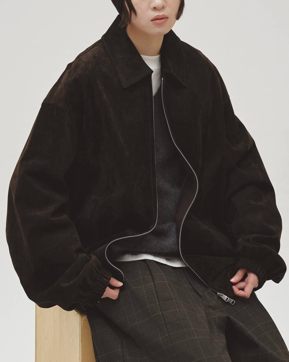 Suede Zip Blouson Suede Zip Blouson,スエードジップブルゾン,12620204,ジップブルゾン,スエード,ジャケット,アウター,todayful,トゥデイフル,lifes,吉田怜香,26aw