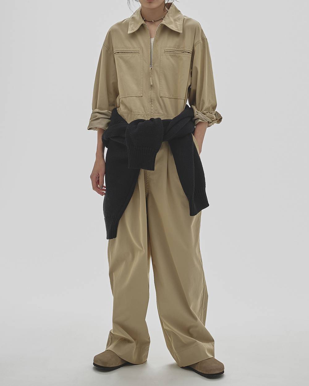 Twill Zip Combinaison Twill Zip Combinaison,ツイルジップコンビネゾン,12620302,ジップコンビネゾン,コンビネゾン,オールインワン,つなぎ,ジャンプスーツ,ボトムス,todayful,トゥデイフル,lifes,吉田怜香,26aw