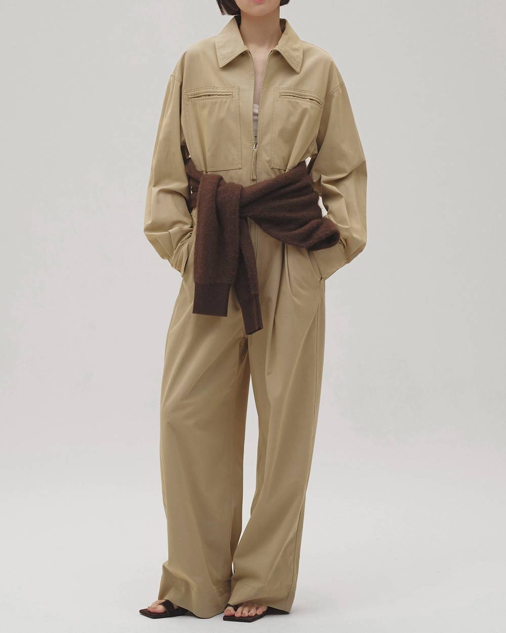 Twill Zip Combinaison Twill Zip Combinaison,ツイルジップコンビネゾン,12620302,ジップコンビネゾン,コンビネゾン,オールインワン,つなぎ,ジャンプスーツ,ボトムス,todayful,トゥデイフル,lifes,吉田怜香,26aw