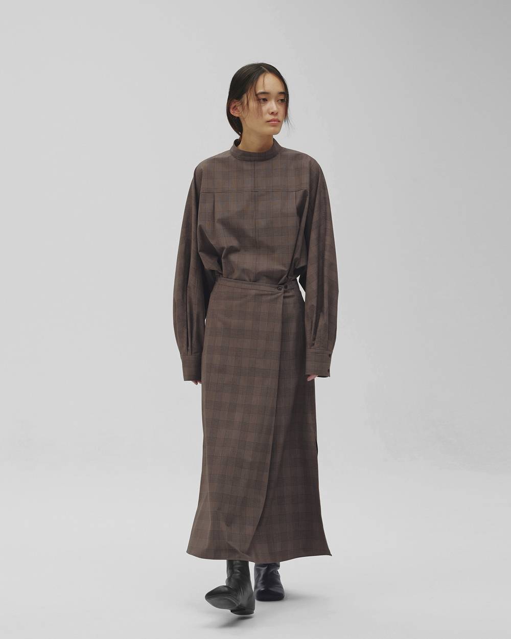 Check Asymmetry Dress Check Asymmetry Dress,チェックアシンメトリードレス,12620304,アシンメトリードレス,ドレス,ワンピース,チェックドレス,todayful,トゥデイフル,lifes,吉田怜香,26aw