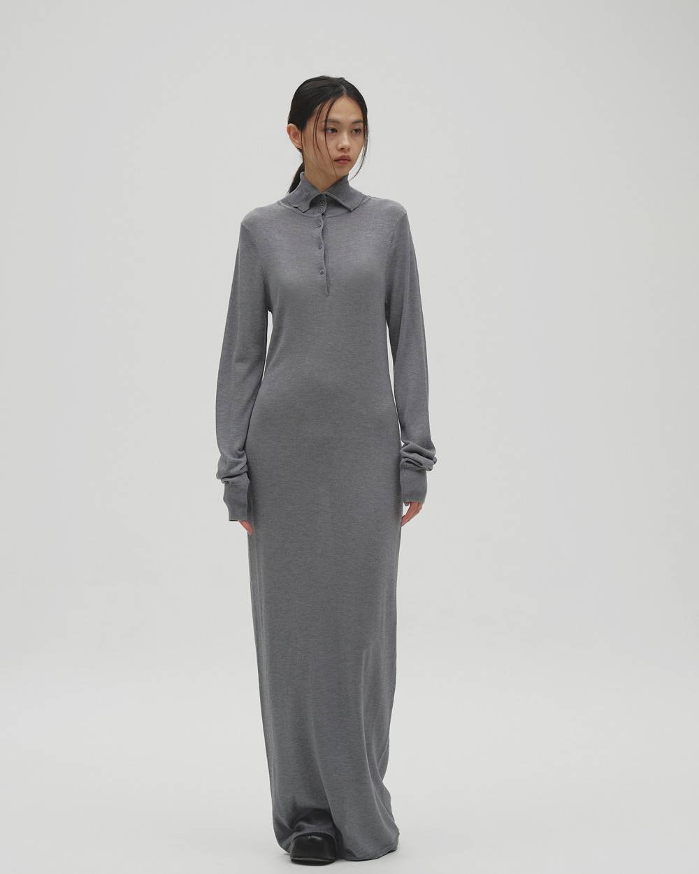 Tencelwool Highneck Dress Tencelwool Highneck Dress,テンセルウールハイネックドレス,12620305,ドレス,ニットドレス,ウールドレス,ハイネックドレス,マキシドレス,todayful,トゥデイフル,lifes,吉田怜香,26aw