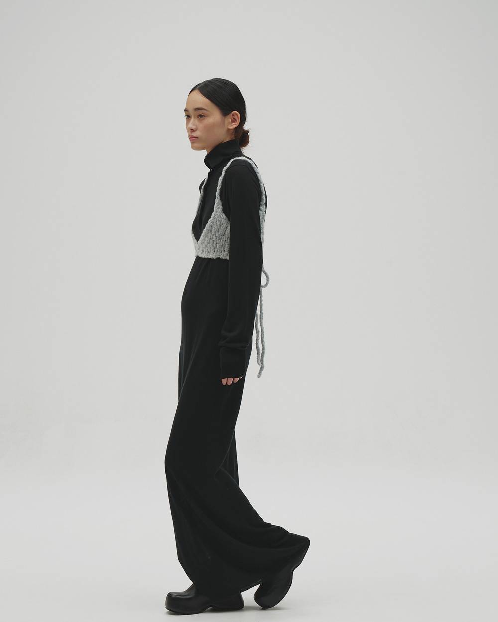 Tencelwool Highneck Dress Tencelwool Highneck Dress,テンセルウールハイネックドレス,12620305,ドレス,ニットドレス,ウールドレス,ハイネックドレス,マキシドレス,todayful,トゥデイフル,lifes,吉田怜香,26aw