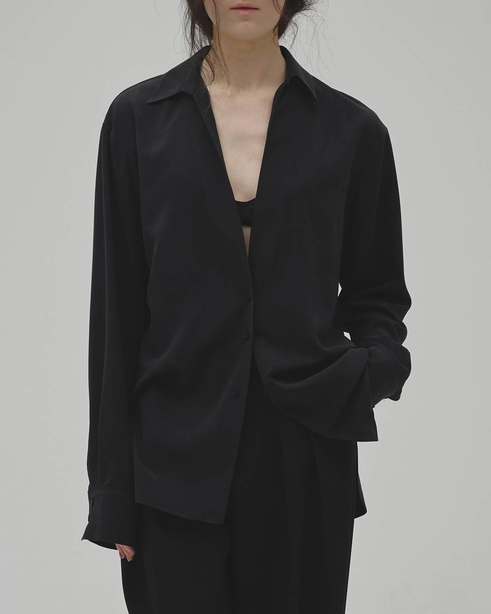 Silky Skipper Shirts Silky Skipper Shirts,シルキースキッパーシャツ,12620403,スキッパーシャツ,シャツ,シルキーシャツ,トップス,todayful,トゥデイフル,lifes,吉田怜香,26aw