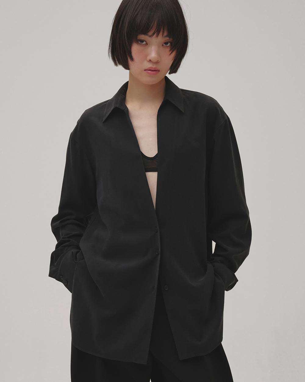 Silky Skipper Shirts Silky Skipper Shirts,シルキースキッパーシャツ,12620403,スキッパーシャツ,シャツ,シルキーシャツ,トップス,todayful,トゥデイフル,lifes,吉田怜香,26aw