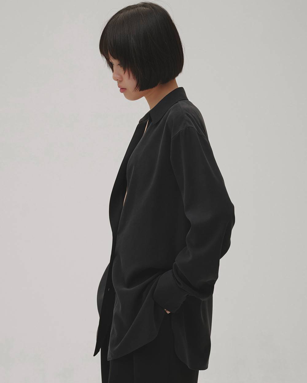 Silky Skipper Shirts Silky Skipper Shirts,シルキースキッパーシャツ,12620403,スキッパーシャツ,シャツ,シルキーシャツ,トップス,todayful,トゥデイフル,lifes,吉田怜香,26aw