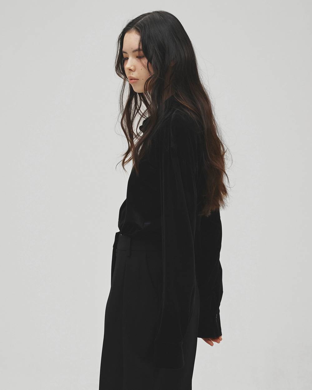 Roundhem Velour Shirts Roundhem Velour Shirts,ラウンドヘムベロアシャツ,12620405,ベロアシャツ,ラウンドヘム,ベロア,トップス,シャツ,todayful,トゥデイフル,lifes,吉田怜香,26aw