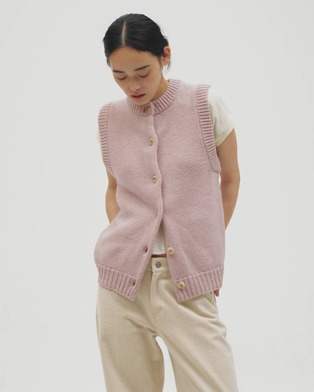 2way Knit Vest 2way Knit Vest,2ウェイニットベスト,12620502,ニットベスト,ベスト,2wayベスト,2wayニット,ニットトップ,ベスト,todayful,トゥデイフル,lifes,吉田怜香,26aw