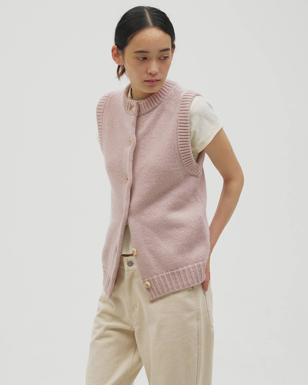 2way Knit Vest 2way Knit Vest,2ウェイニットベスト,12620502,ニットベスト,ベスト,2wayベスト,2wayニット,ニットトップ,ベスト,todayful,トゥデイフル,lifes,吉田怜香,26aw