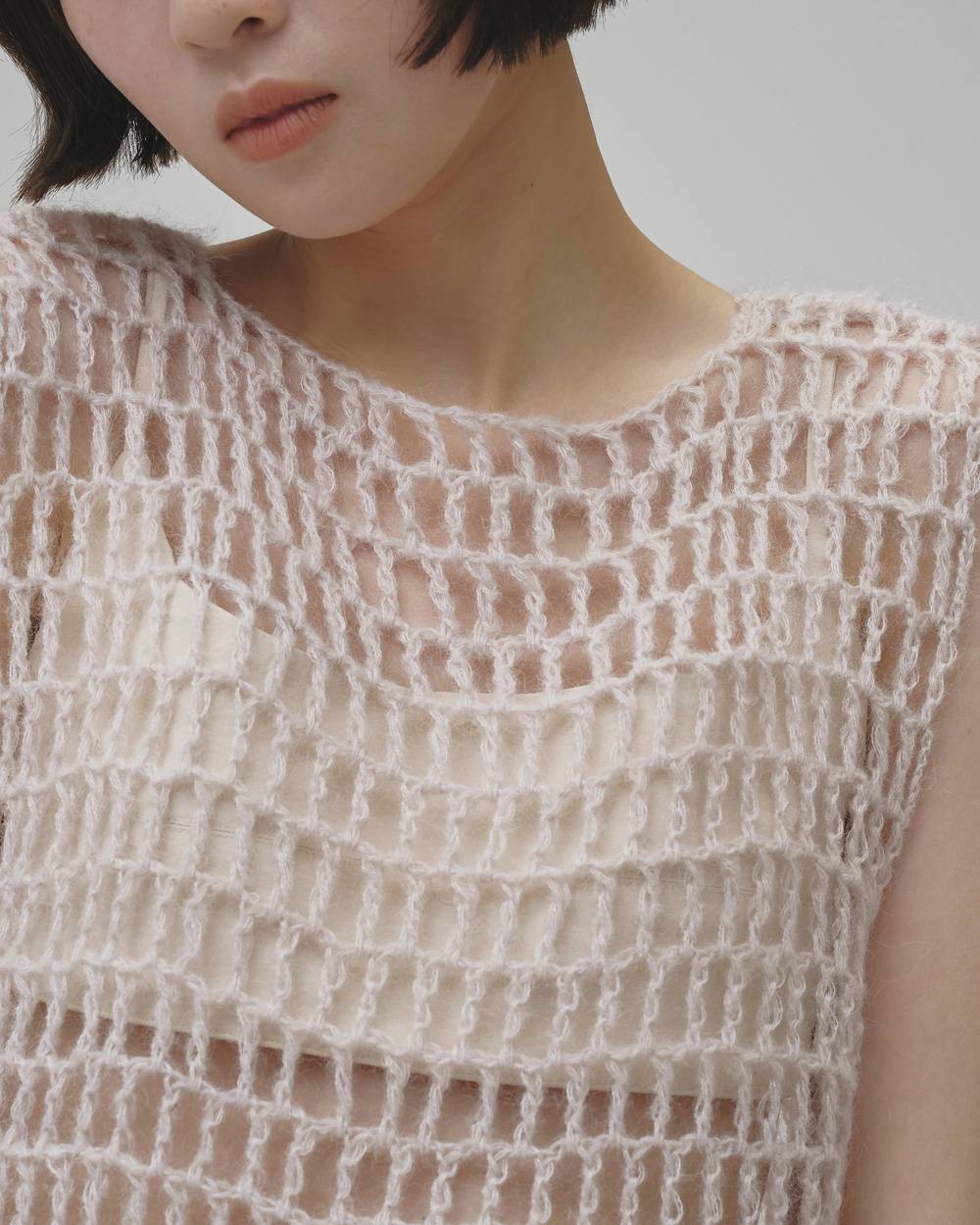 Mohair Mesh Vest Mohair Mesh Vest,モヘアメッシュベスト,12620503,モヘア,メッシュベスト,ベスト,ニット,トップス,todayful,トゥデイフル,lifes,吉田怜香,26aw