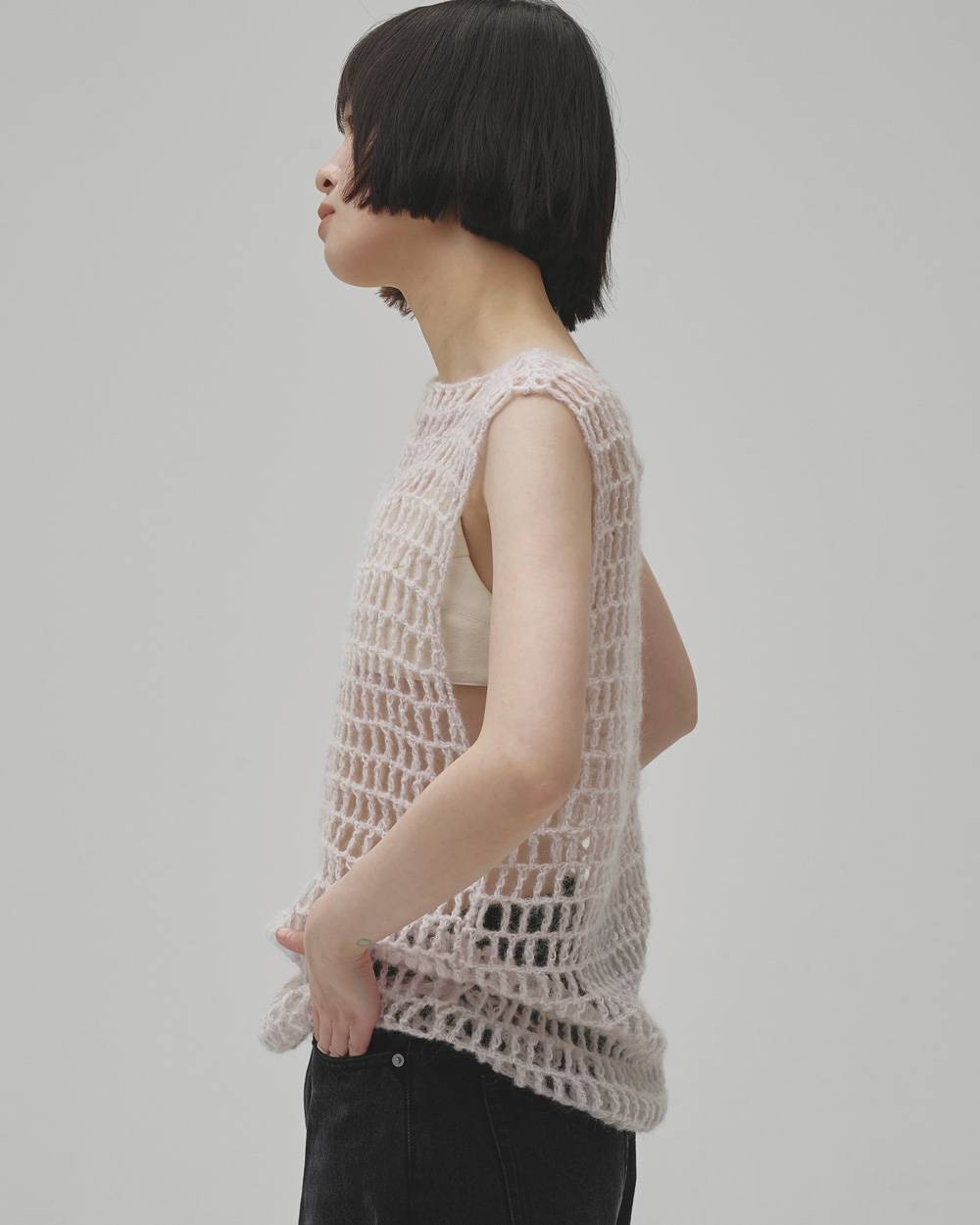 Mohair Mesh Vest Mohair Mesh Vest,モヘアメッシュベスト,12620503,モヘア,メッシュベスト,ベスト,ニット,トップス,todayful,トゥデイフル,lifes,吉田怜香,26aw