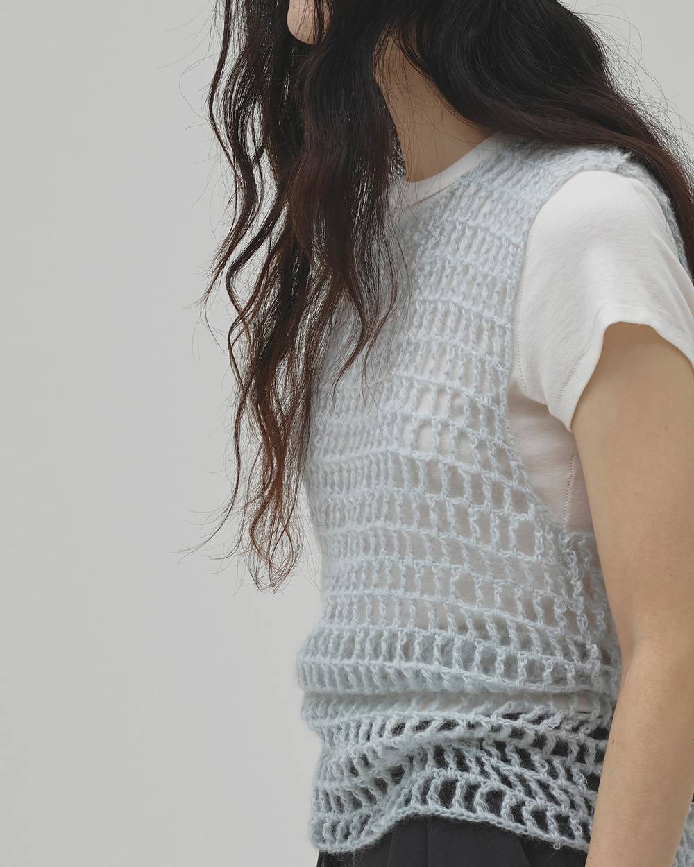 Mohair Mesh Vest Mohair Mesh Vest,モヘアメッシュベスト,12620503,モヘア,メッシュベスト,ベスト,ニット,トップス,todayful,トゥデイフル,lifes,吉田怜香,26aw