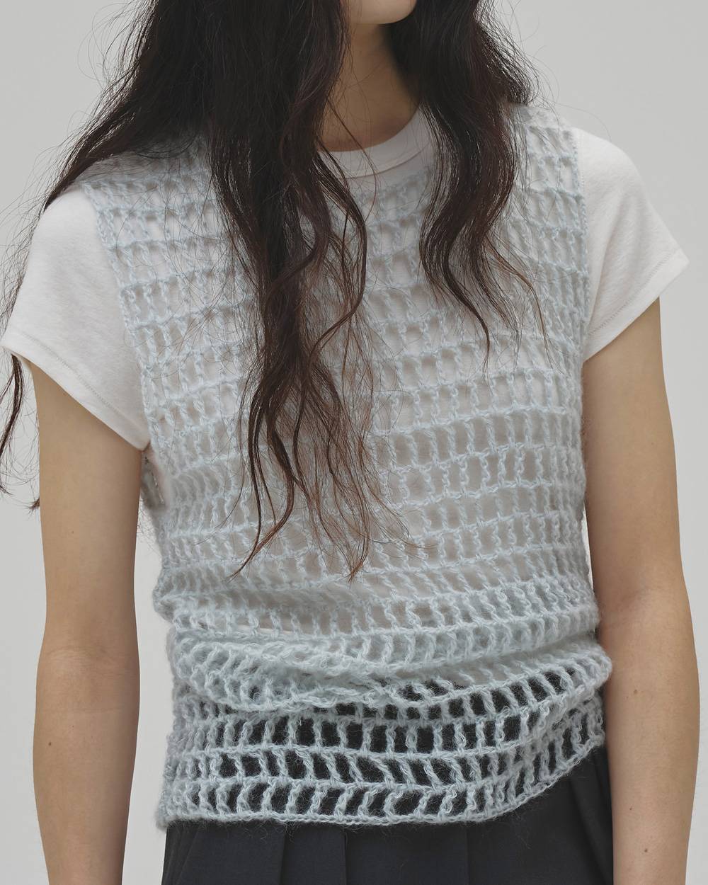 Mohair Mesh Vest Mohair Mesh Vest,モヘアメッシュベスト,12620503,モヘア,メッシュベスト,ベスト,ニット,トップス,todayful,トゥデイフル,lifes,吉田怜香,26aw
