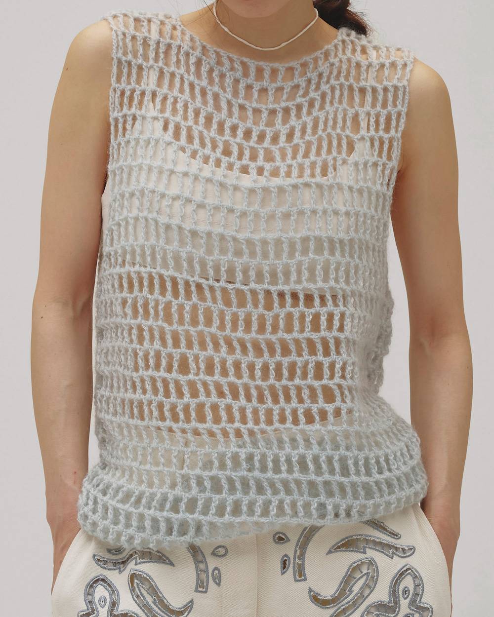 Mohair Mesh Vest Mohair Mesh Vest,モヘアメッシュベスト,12620503,モヘア,メッシュベスト,ベスト,ニット,トップス,todayful,トゥデイフル,lifes,吉田怜香,26aw