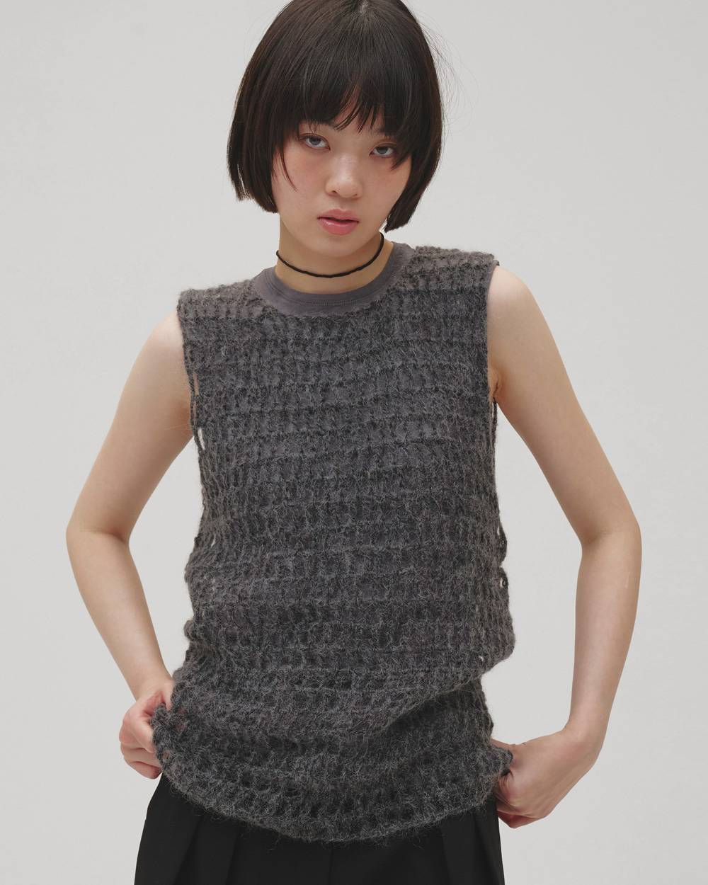 Mohair Mesh Vest Mohair Mesh Vest,モヘアメッシュベスト,12620503,モヘア,メッシュベスト,ベスト,ニット,トップス,todayful,トゥデイフル,lifes,吉田怜香,26aw