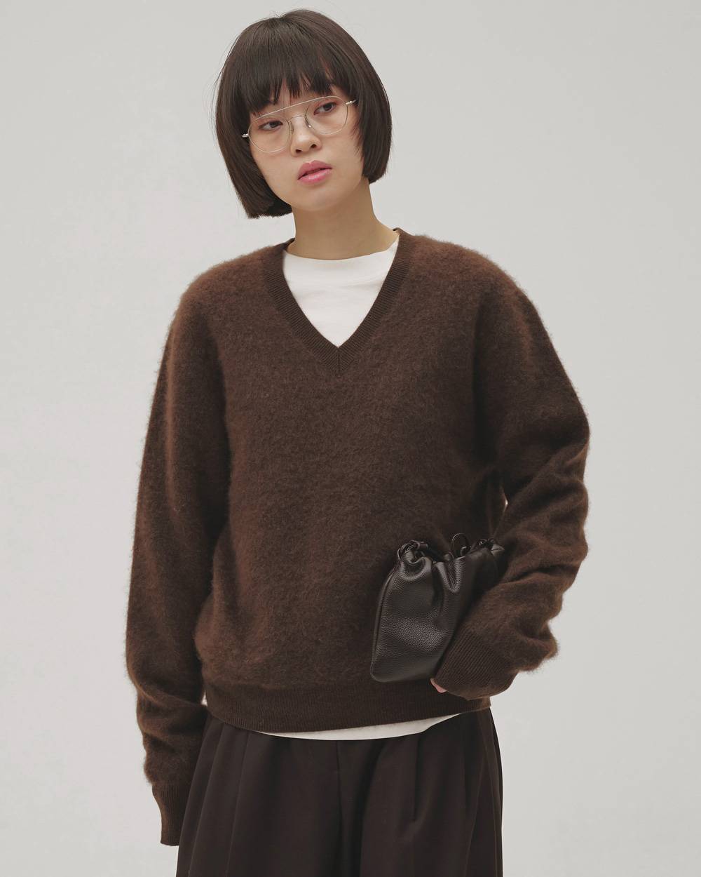 Woolcashmere Vneck Knit Woolcashmere Vneck Knit,ウールカシミヤVネックニット,12620508,ウール,カシミヤ,Vネックニット,ニット,セーター,トップス,todayful,トゥデイフル,lifes,吉田怜香,26aw