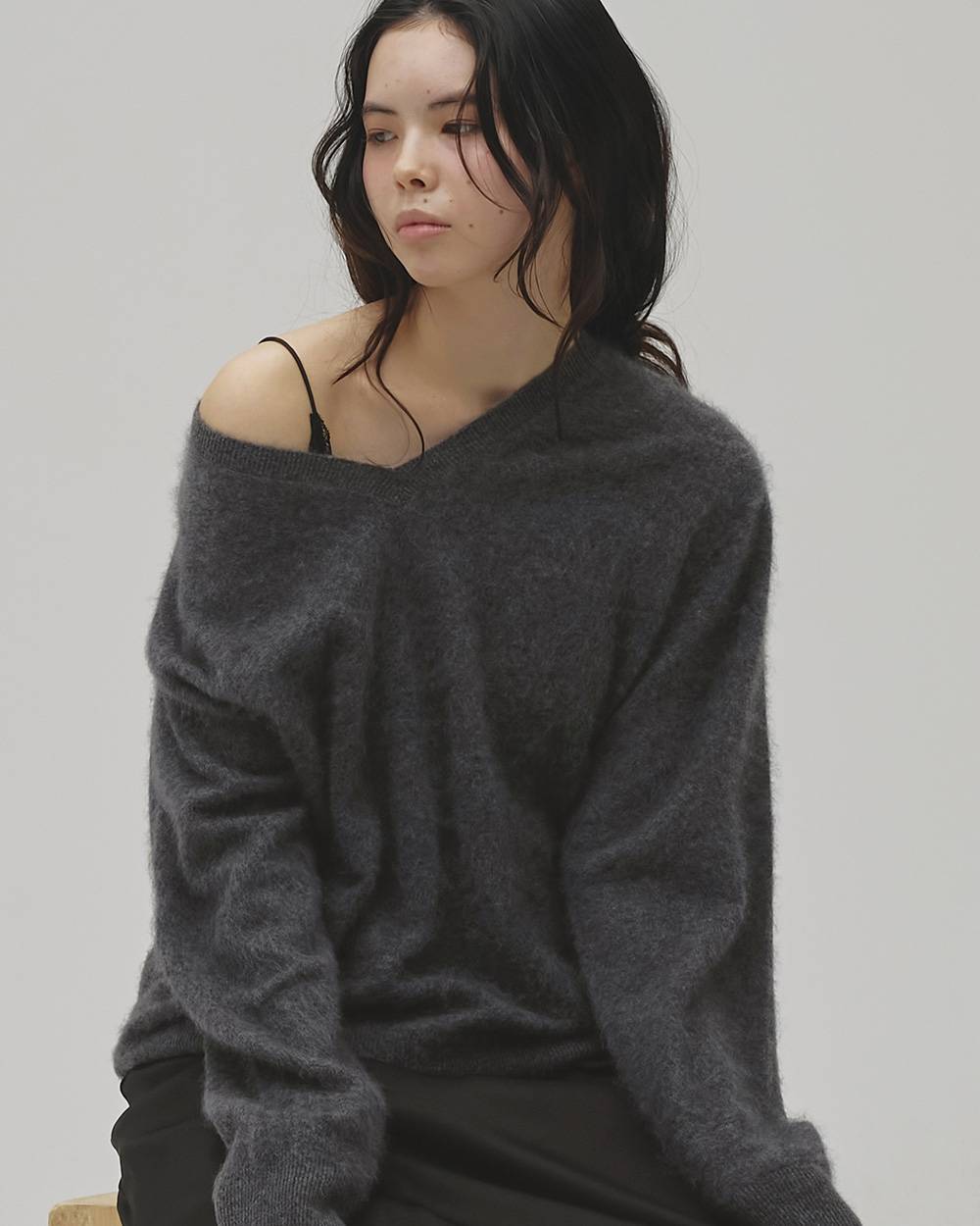 Woolcashmere Vneck Knit Woolcashmere Vneck Knit,ウールカシミヤVネックニット,12620508,ウール,カシミヤ,Vネックニット,ニット,セーター,トップス,todayful,トゥデイフル,lifes,吉田怜香,26aw