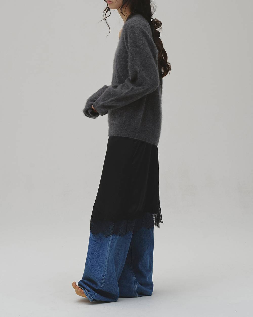 Woolcashmere Vneck Knit Woolcashmere Vneck Knit,ウールカシミヤVネックニット,12620508,ウール,カシミヤ,Vネックニット,ニット,セーター,トップス,todayful,トゥデイフル,lifes,吉田怜香,26aw