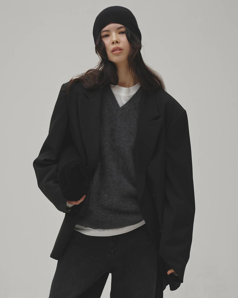 Woolcashmere Vneck Knit Woolcashmere Vneck Knit,ウールカシミヤVネックニット,12620508,ウール,カシミヤ,Vネックニット,ニット,セーター,トップス,todayful,トゥデイフル,lifes,吉田怜香,26aw