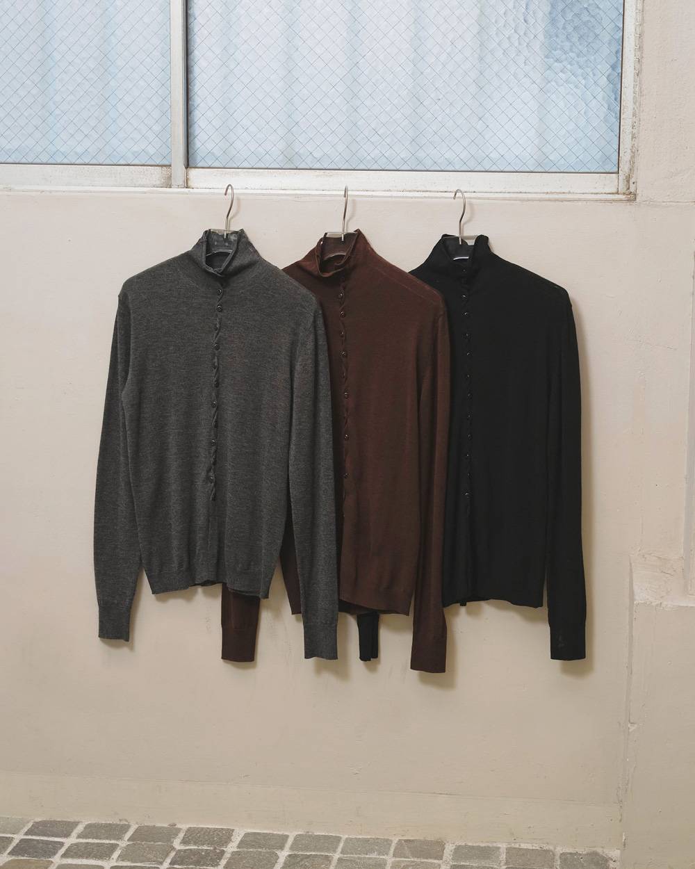 Turtleneck Button Knit Turtleneck Button Knit,タートルネックボタンニット,12620510,タートルネックニット,ボタンニット,セーター,カーディガン,ニットトップ,トップス,todayful,トゥデイフル,lifes,吉田怜香,26aw