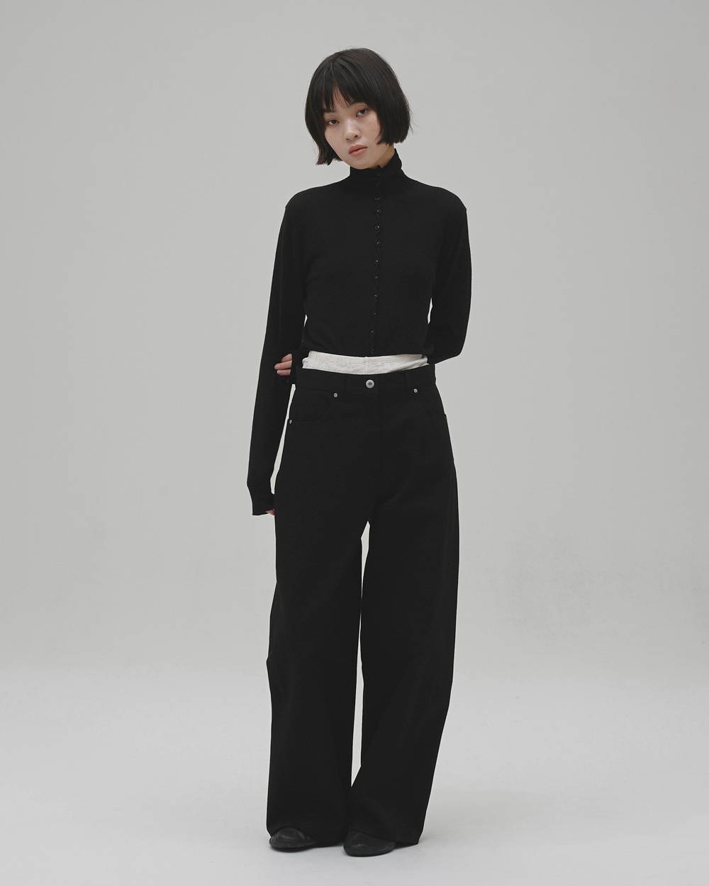 Turtleneck Button Knit Turtleneck Button Knit,タートルネックボタンニット,12620510,タートルネックニット,ボタンニット,セーター,カーディガン,ニットトップ,トップス,todayful,トゥデイフル,lifes,吉田怜香,26aw