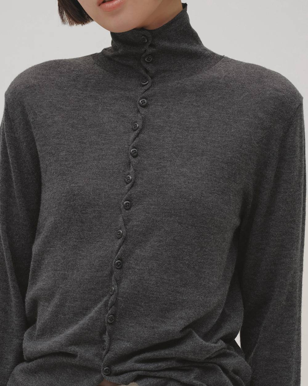 Turtleneck Button Knit Turtleneck Button Knit,タートルネックボタンニット,12620510,タートルネックニット,ボタンニット,セーター,カーディガン,ニットトップ,トップス,todayful,トゥデイフル,lifes,吉田怜香,26aw