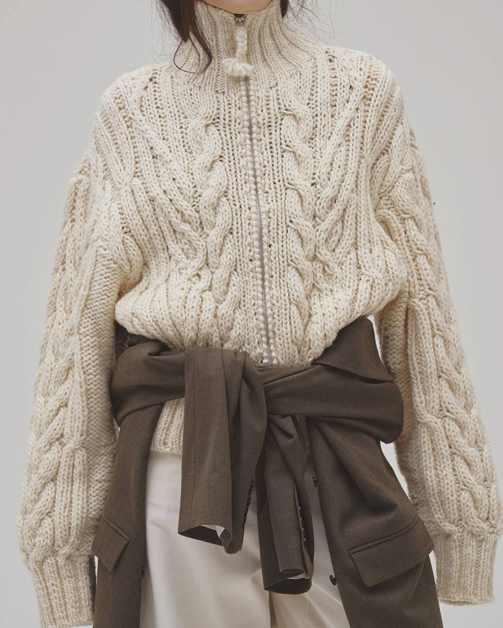 Volume Handknit Cardigan Volume Handknit Cardigan,ボリュームハンドニットカーディガン,12620511,ハンドニット,ボリュームニット,カーディガン,アウター,トップス,todayful,トゥデイフル,lifes,吉田怜香,26aw