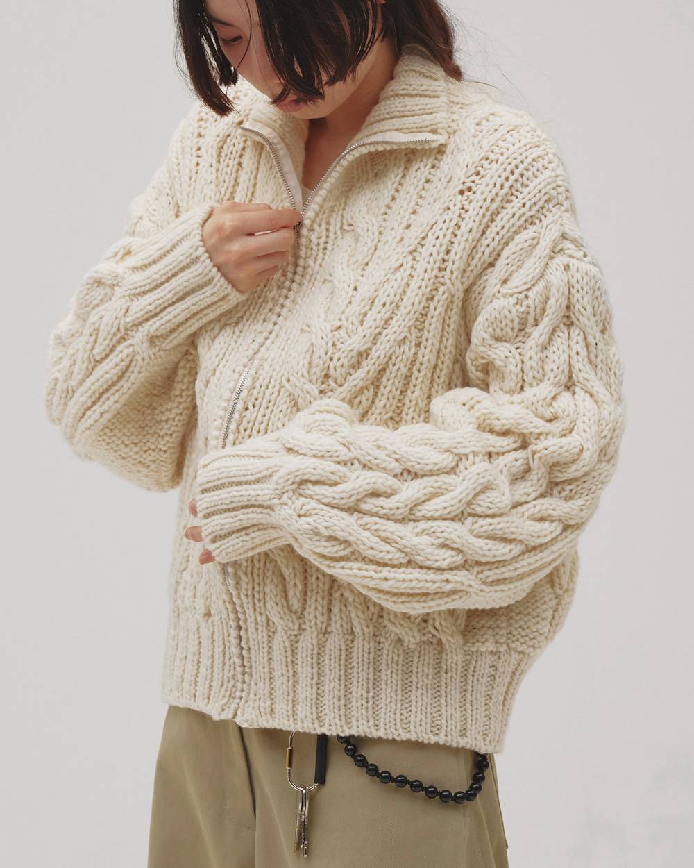 Volume Handknit Cardigan Volume Handknit Cardigan,ボリュームハンドニットカーディガン,12620511,ハンドニット,ボリュームニット,カーディガン,アウター,トップス,todayful,トゥデイフル,lifes,吉田怜香,26aw