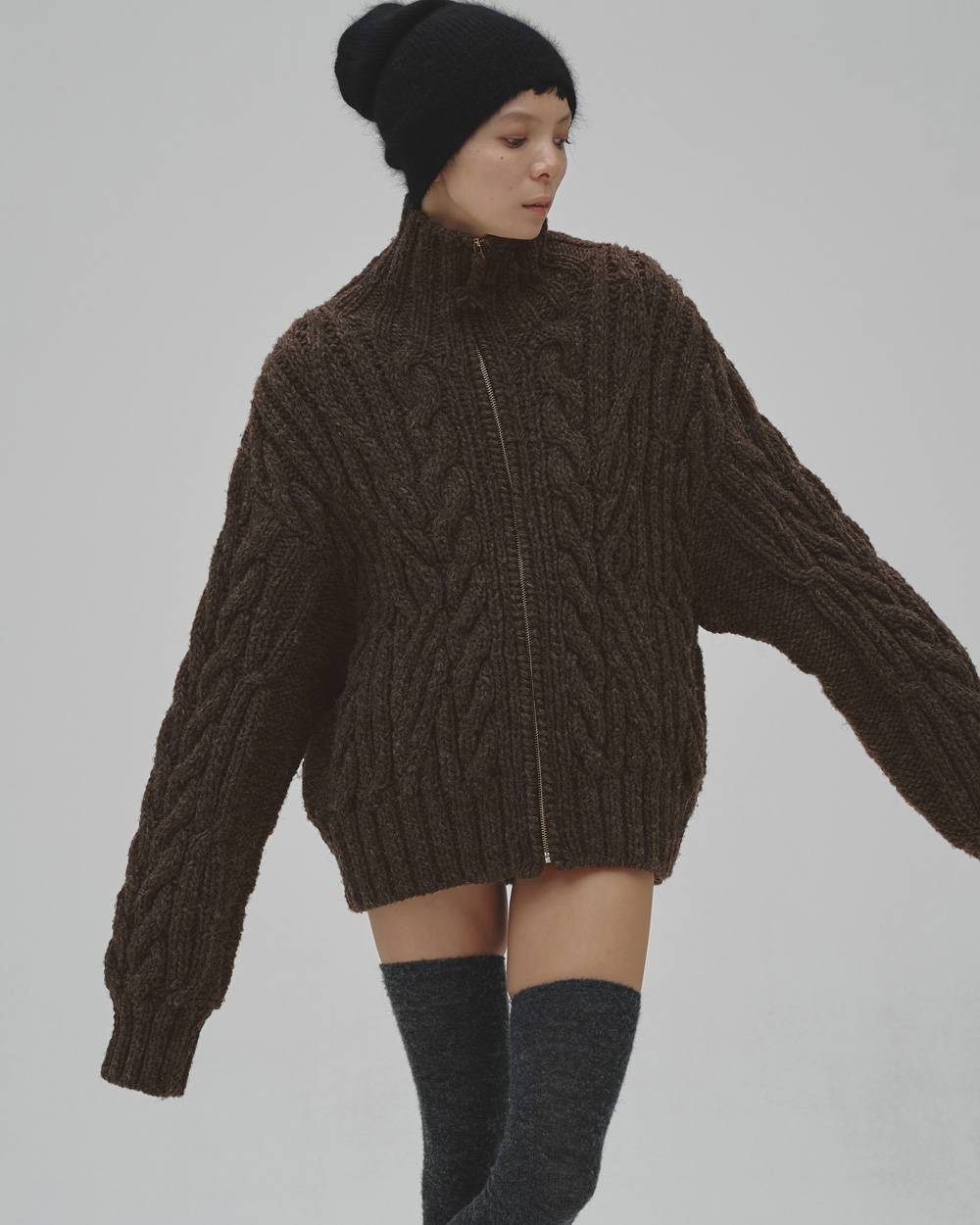 Volume Handknit Cardigan Volume Handknit Cardigan,ボリュームハンドニットカーディガン,12620511,ハンドニット,ボリュームニット,カーディガン,アウター,トップス,todayful,トゥデイフル,lifes,吉田怜香,26aw