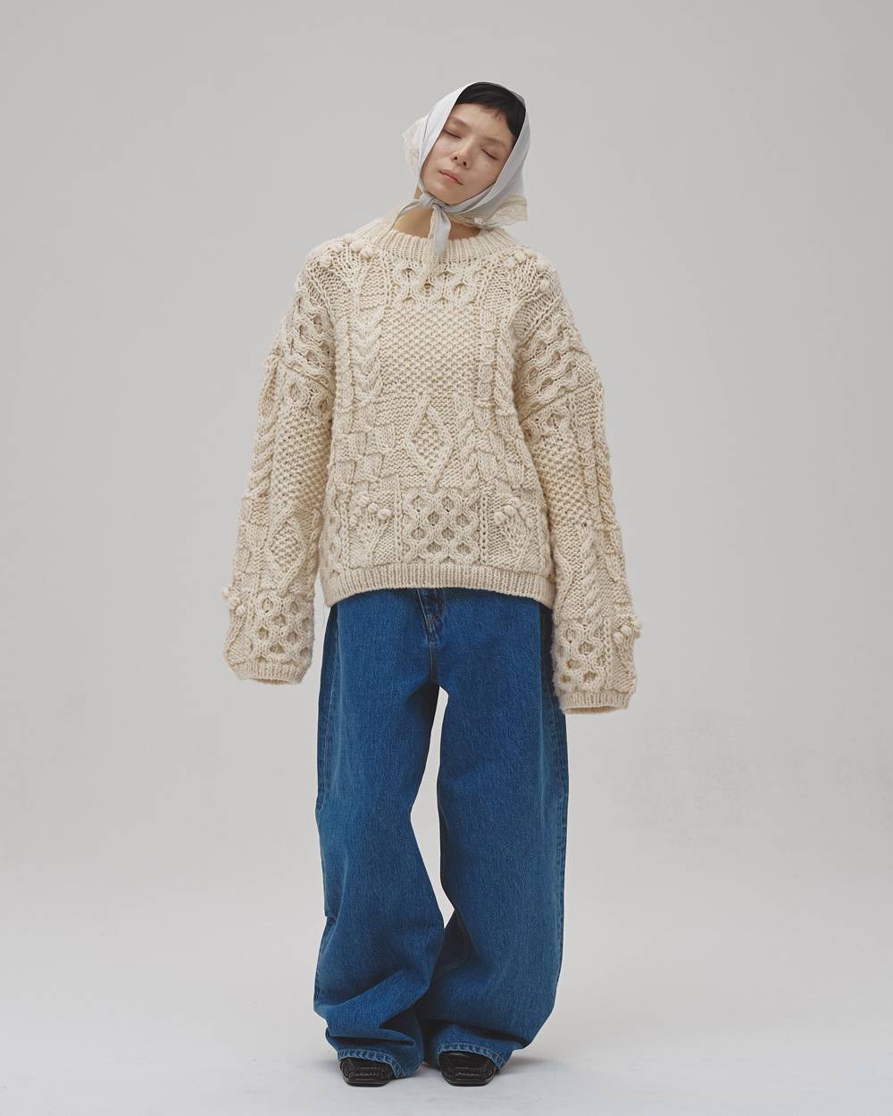 Pattern Hand Knit Pattern Hand Knit,パターンハンドニット,12620512,ハンドニット,ボリュームニット,パターンニット,セーター,トップス,todayful,トゥデイフル,lifes,吉田怜香,26aw