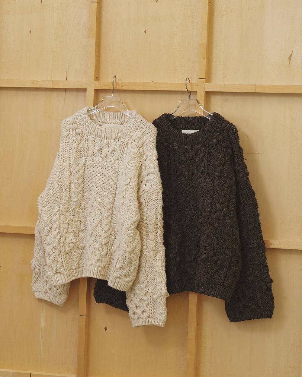 Pattern Hand Knit Pattern Hand Knit,パターンハンドニット,12620512,ハンドニット,ボリュームニット,パターンニット,セーター,トップス,todayful,トゥデイフル,lifes,吉田怜香,26aw