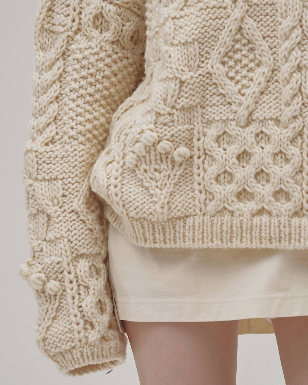 Pattern Hand Knit Pattern Hand Knit,パターンハンドニット,12620512,ハンドニット,ボリュームニット,パターンニット,セーター,トップス,todayful,トゥデイフル,lifes,吉田怜香,26aw