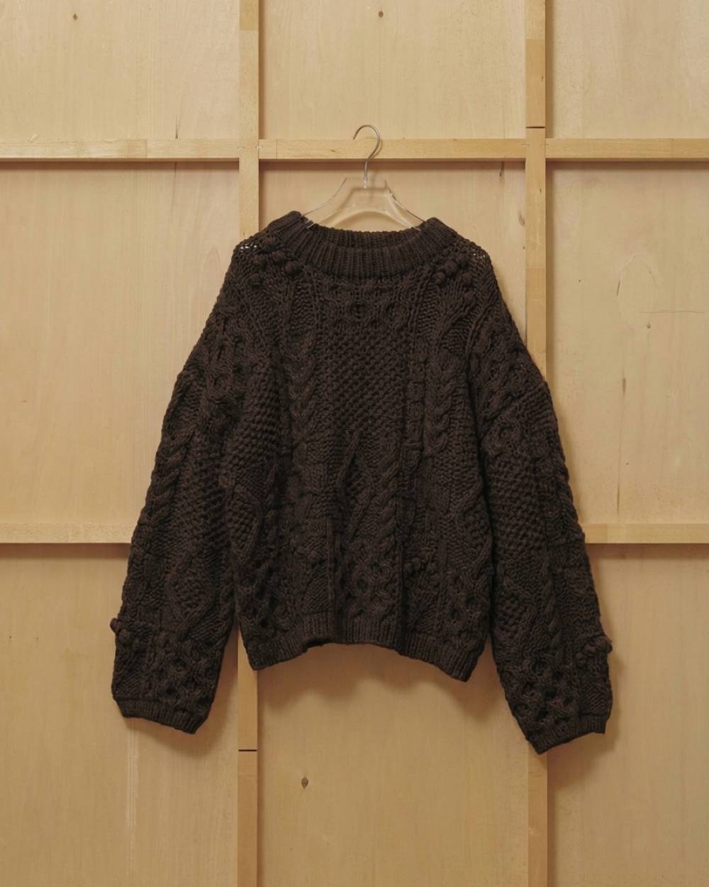 Pattern Hand Knit Pattern Hand Knit,パターンハンドニット,12620512,ハンドニット,ボリュームニット,パターンニット,セーター,トップス,todayful,トゥデイフル,lifes,吉田怜香,26aw