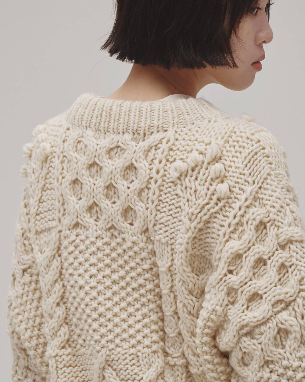 Pattern Hand Knit Pattern Hand Knit,パターンハンドニット,12620512,ハンドニット,ボリュームニット,パターンニット,セーター,トップス,todayful,トゥデイフル,lifes,吉田怜香,26aw